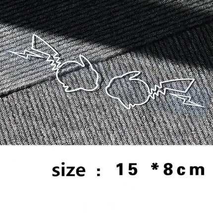 Pokémon 'Pikachu | Silver | Set of 2' Vinyl Car Sticker