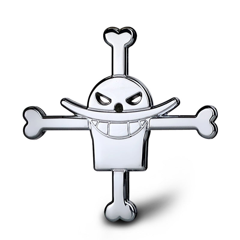 One Piece 'Whitebeard Logo' Metal Car Sticker