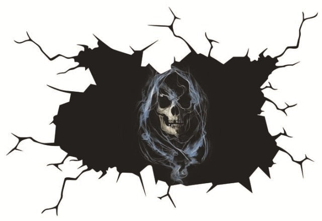 Grim Reaper 'Head' Car Window Vinyl Sticker