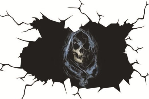 Grim Reaper 'Head' Car Window Vinyl Sticker