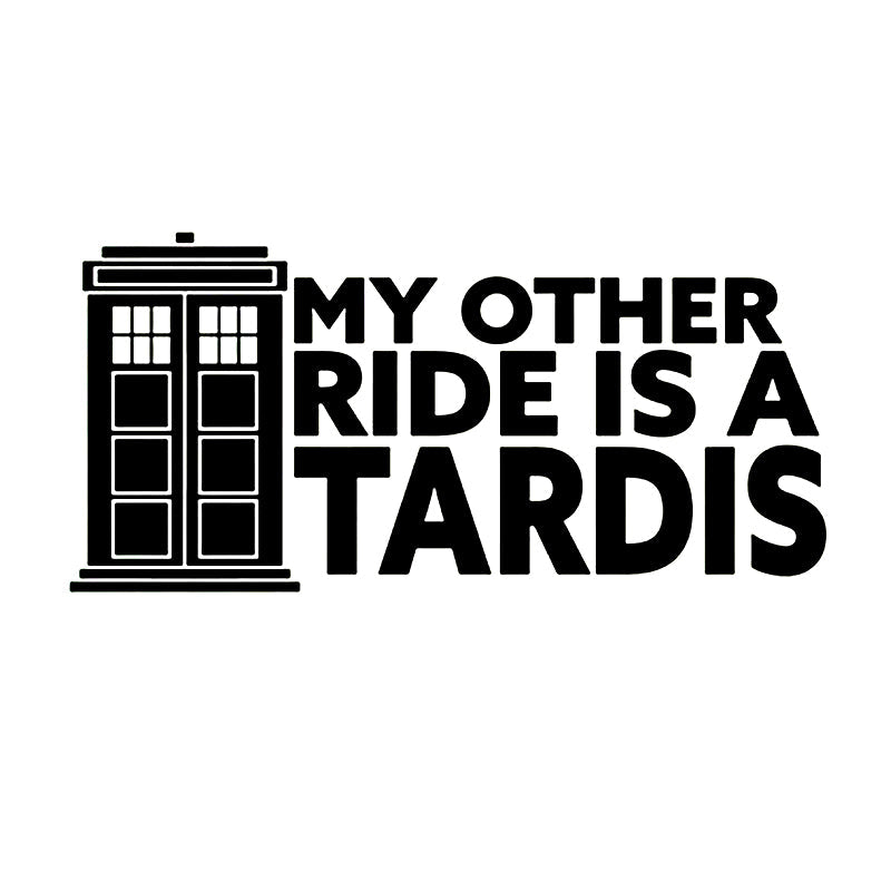 My Other Ride Is A Tardis 'Time Machine' Vinyl Car Sticker