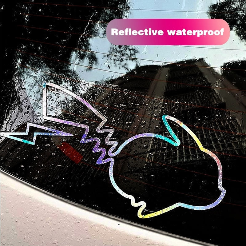 Pokémon 'Pikachu Colored Lightning | 1.0 | Set of 2' Vinyl Car Sticker