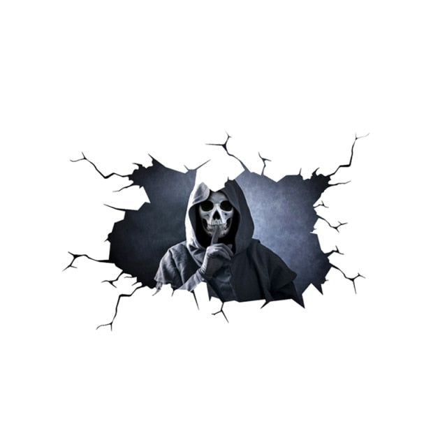 Grim Reaper 'Be Quiet | 2.0' Car Window Vinyl Sticker