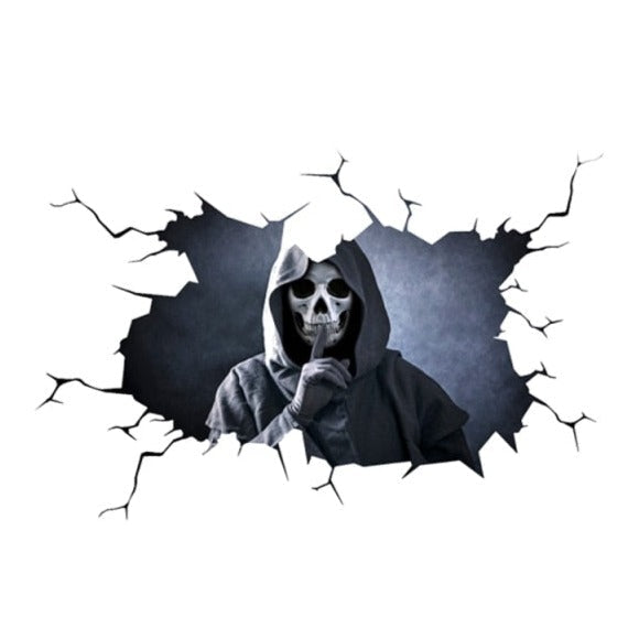 Grim Reaper 'Be Quiet | 2.0' Car Window Vinyl Sticker