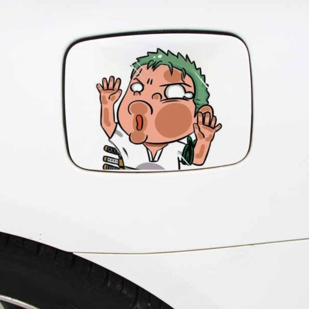 One Piece 'Roronoa Zoro | Pressed Face' Vinyl Car Sticker