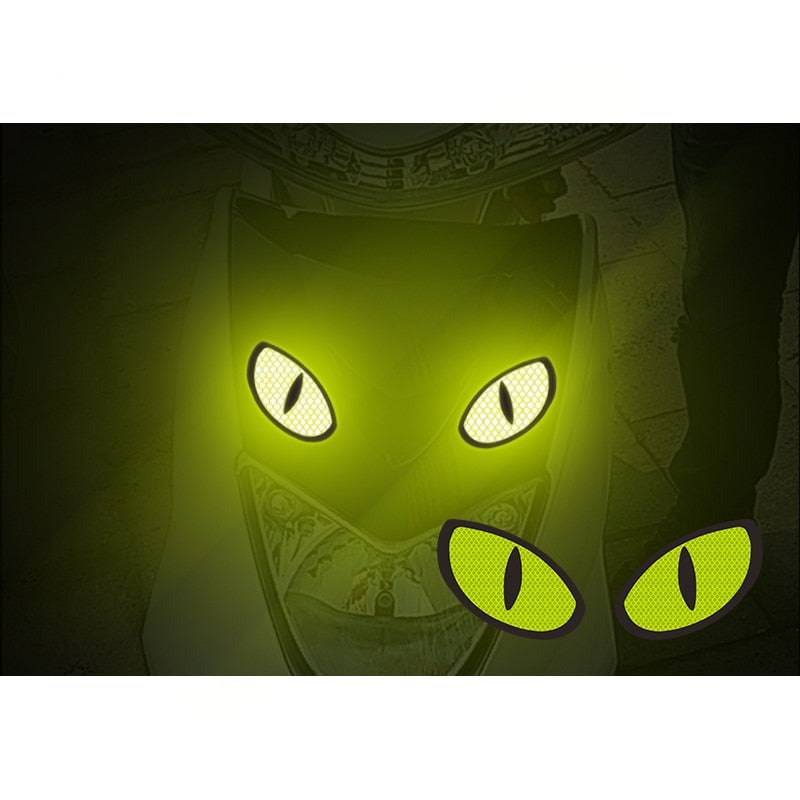 Cool 'Monster Eyes | Oval' Vinyl Car Sticker