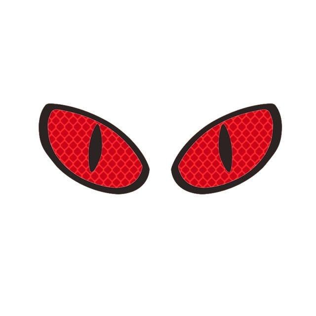 Cool 'Monster Eyes | Oval' Vinyl Car Sticker