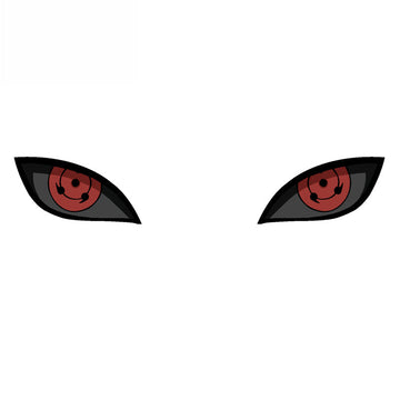 Naruto 'Triple Tomoe Sharingan Eyes' Vinyl Car Peeker Sticker