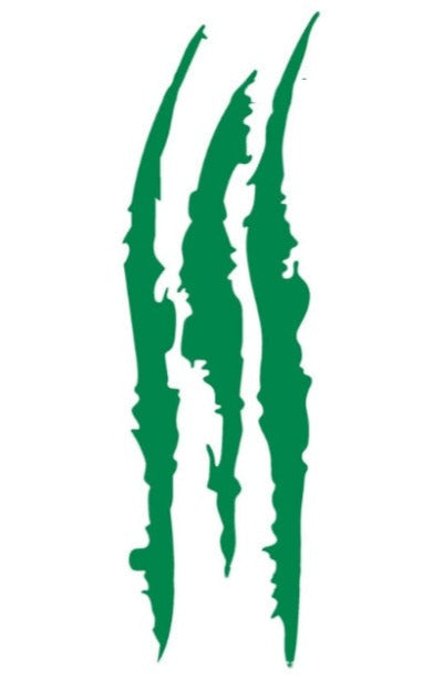 Cool 'Monster Claw Scratch | Green' Vinyl Car Sticker