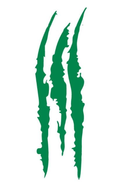 Cool 'Monster Claw Scratch | Green' Vinyl Car Sticker