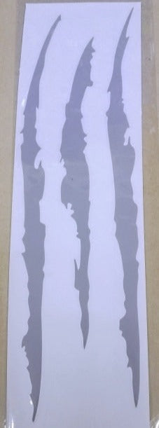 Cool 'Monster Claw Scratch | Gray' Vinyl Car Sticker