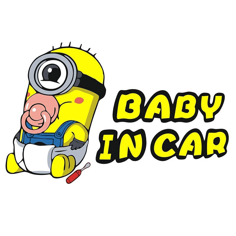 Despicable Me 'Phil | Baby In Car' Vinyl Car Sticker