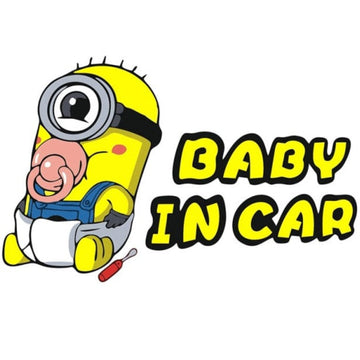 Despicable Me 'Phil | Baby In Car' Vinyl Car Sticker