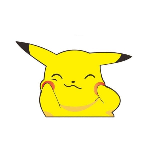 Pokémon 'Pikachu Cute Cheeks | Left' Vinyl Car Sticker