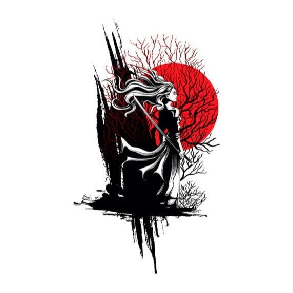 Samurai 'Mysterious Warrior' Vinyl Car Sticker