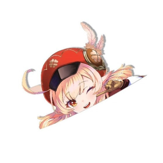 Genshin Impact 'Klee | Winking' Vinyl Car Peeker Sticker