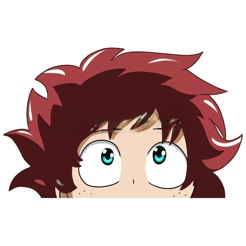 My Hero Academia 'Young Deku | Look Up' Vinyl Car Peeker Sticker