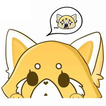 Aggretsuko 'Retsuko | Crying' Vinyl Car Peeker Sticker