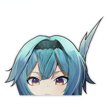 Genshin Impact 'Eula' Vinyl Car Peeker Sticker