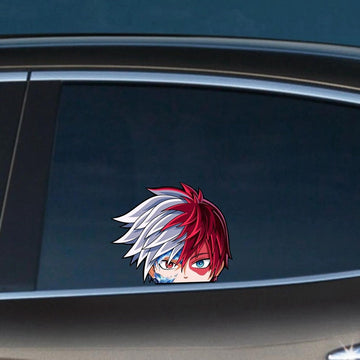 My Hero Academia 'Shoto | Blue Fire' Vinyl Car Peeker Sticker