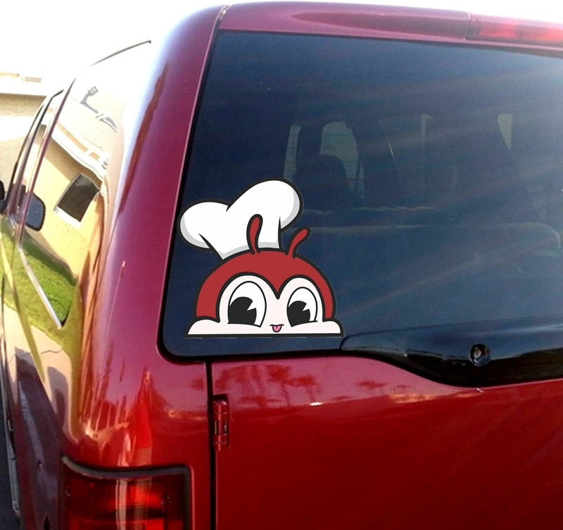 Cute 'Jollibee | Chibi' Vinyl Car Peeker Sticker