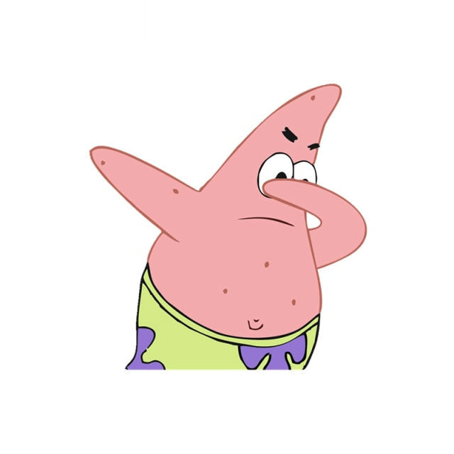 SpongeBob SquarePants 'Patrick Dabbing | Left' Vinyl Car Sticker