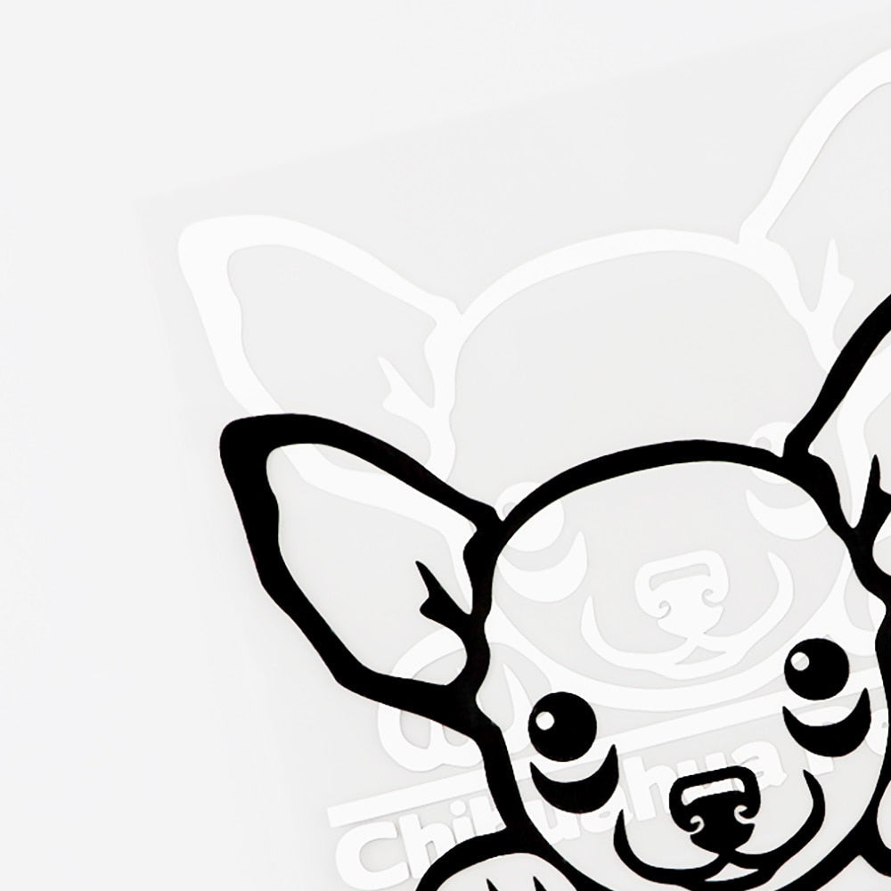 Chihuahua 'Chihuahua Peeking' Vinyl Decal Car Sticker