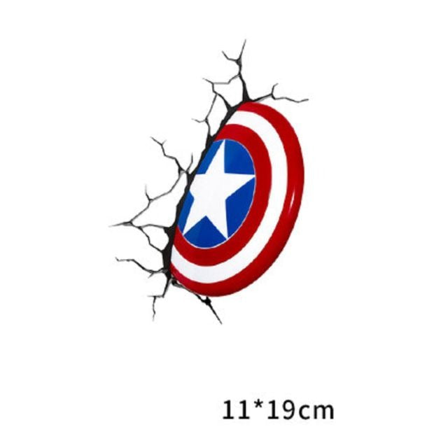Captain America 'Half Shield' Car Window Vinyl Sticker
