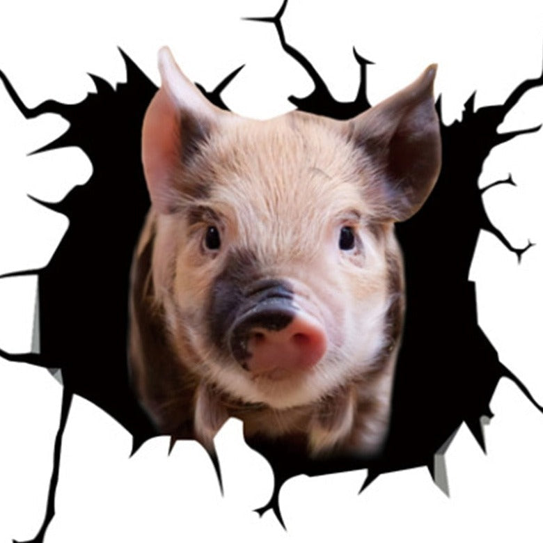 Pig 'Spots' Car Window Vinyl Sticker