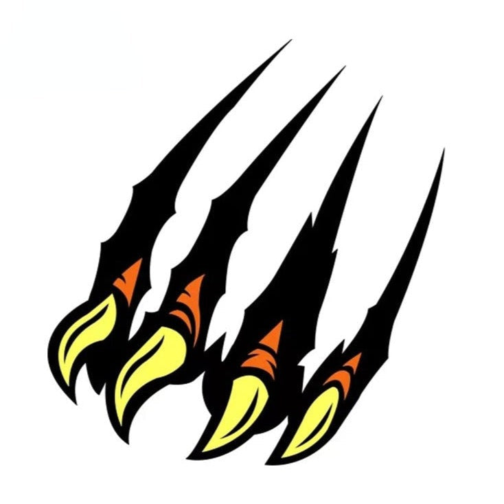 Eagle Claw Scratch 'Right' Vinyl Car Sticker