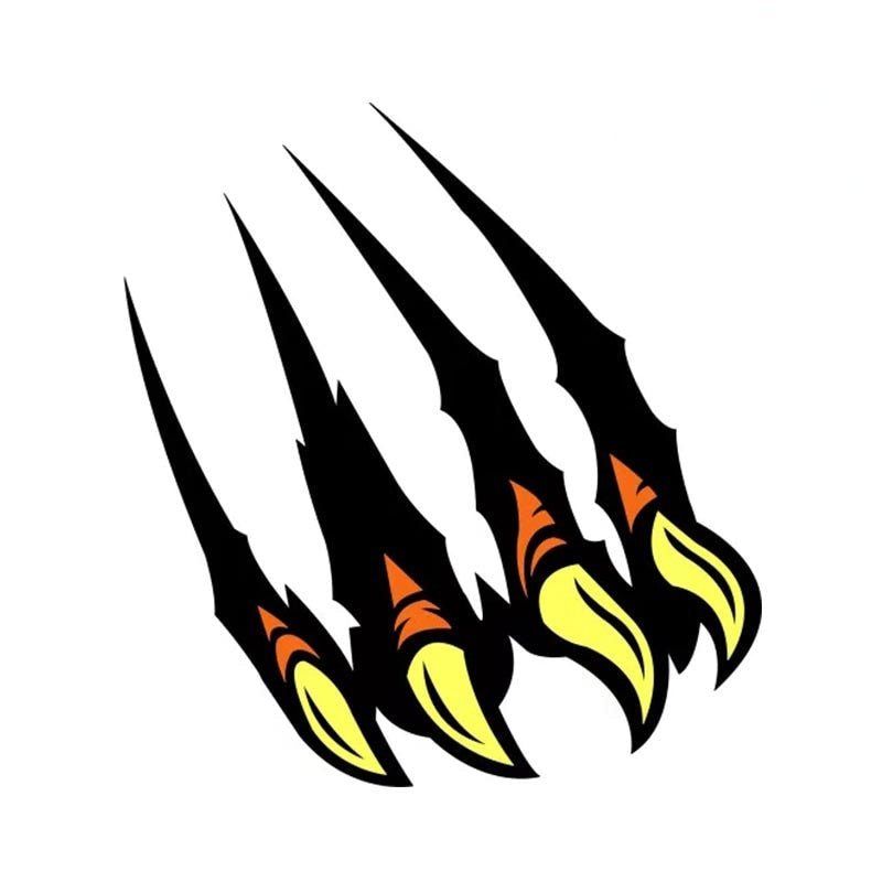 Eagle Claw Scratch 'Left' Vinyl Car Sticker