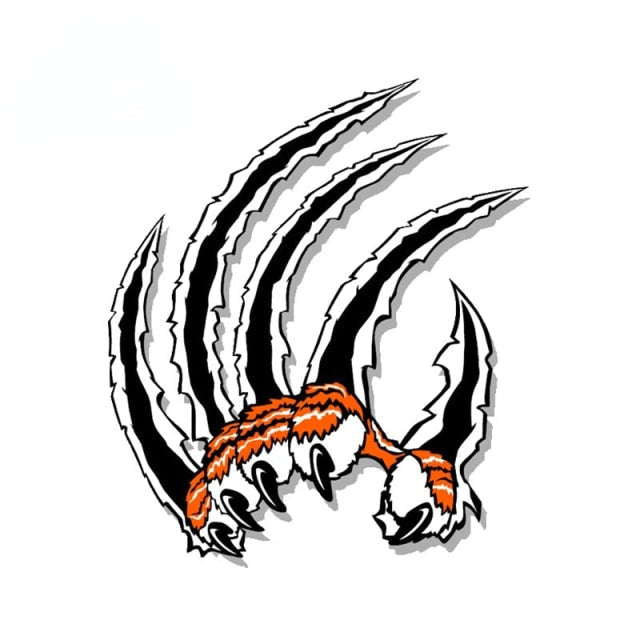 Tiger Claw Scratch 'Left' Vinyl Car Sticker