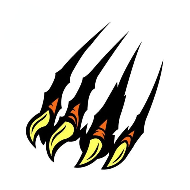 Eagle Claw Scratch 'Right' Vinyl Car Sticker