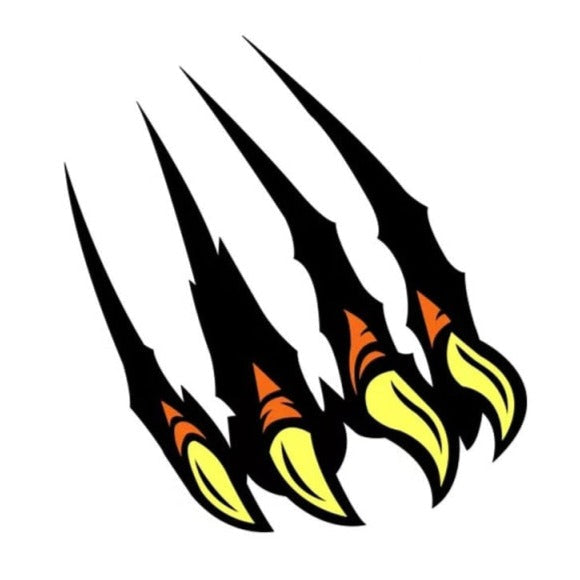 Eagle Claw Scratch 'Left' Vinyl Car Sticker