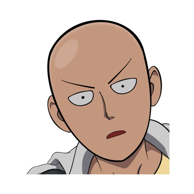 One-Punch Man 'Saitama | Angry' Vinyl Car Sticker