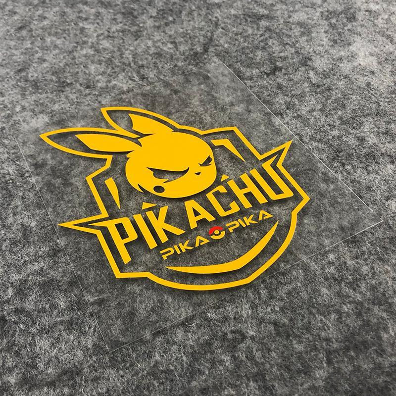 Pokémon 'Pikachu Pika Pika | Yellow' Vinyl Car Sticker