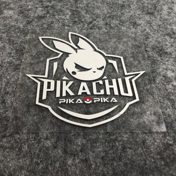 Pokémon 'Pikachu Pika Pika | White' Vinyl Car Sticker