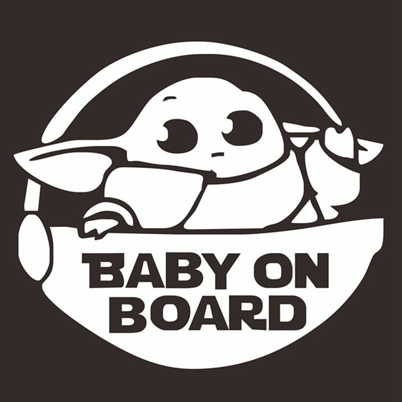 Star Wars 'Baby Yoda | Baby On Board' Vinyl Car Sticker