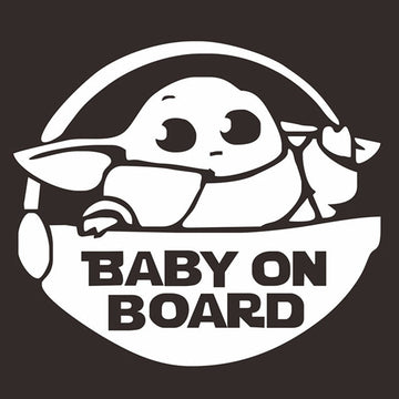 Star Wars 'Baby Yoda | Baby On Board' Vinyl Car Sticker
