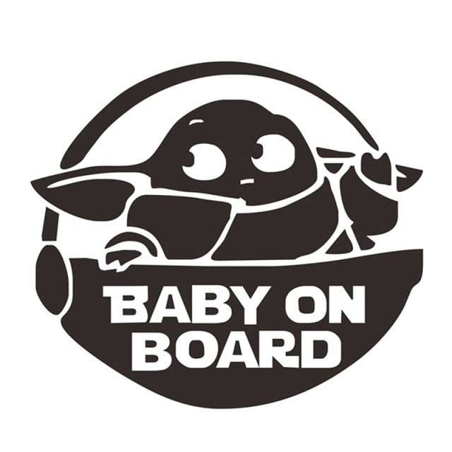 Star Wars 'Baby Yoda | Baby On Board' Vinyl Car Sticker