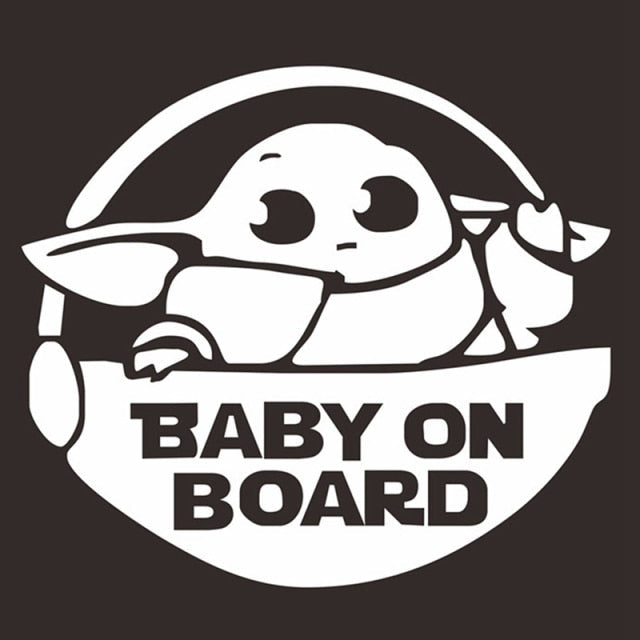 Star Wars 'Baby Yoda | Baby On Board' Vinyl Car Sticker