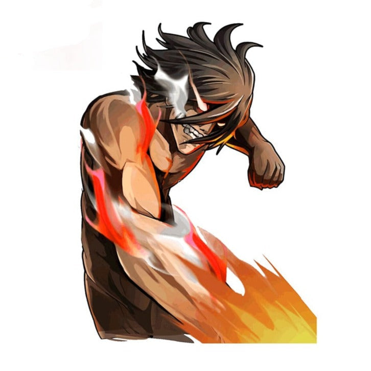 Attack on Titan 'Eren Yeager | Blazing Fire' Vinyl Car Sticker