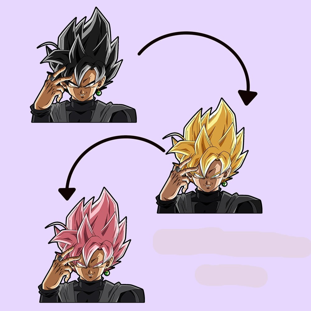 Dragon Ball Z 'Goku Black' Vinyl Car 3D Motion Sticker