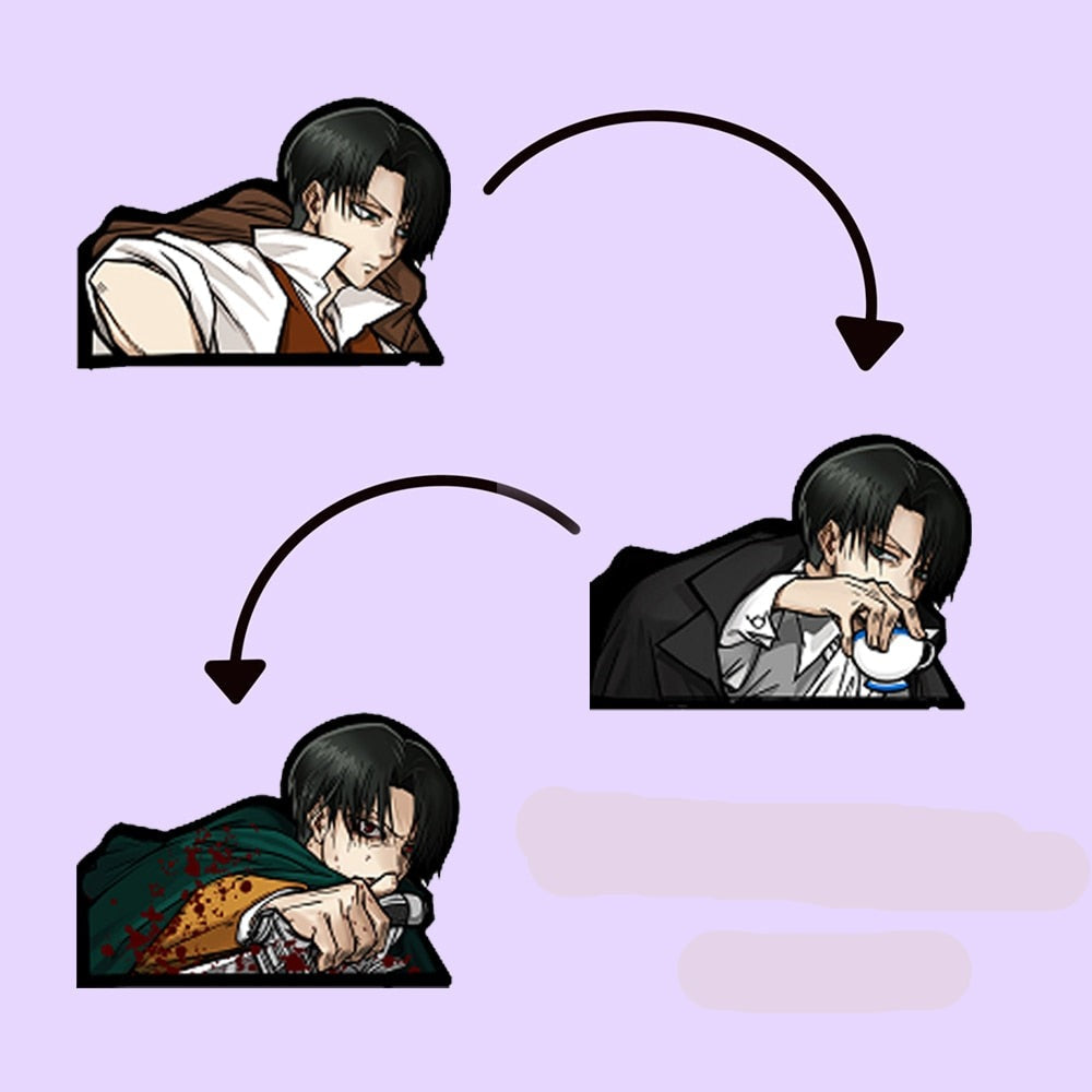Attack on Titan 'Levi Ackerman' Vinyl Car 3D Motion Sticker
