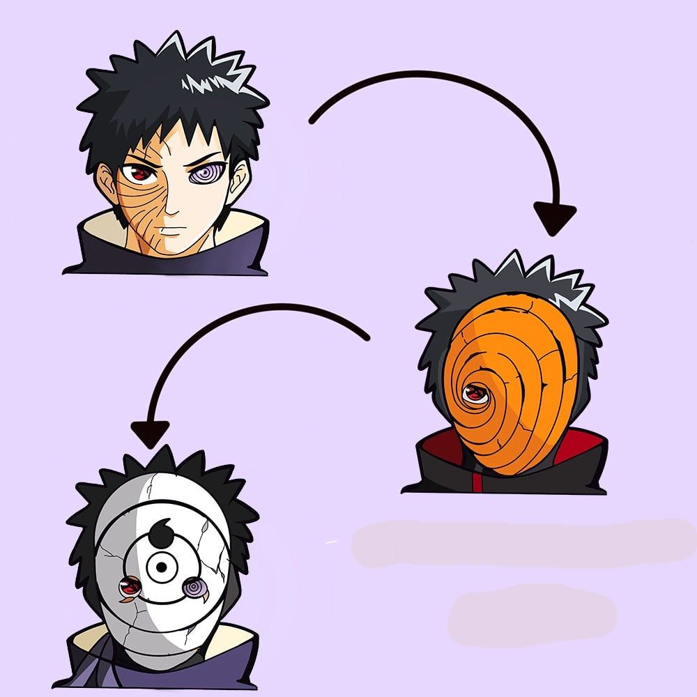 Naruto 'Obito Uchiha' Vinyl Car 3D Motion Sticker