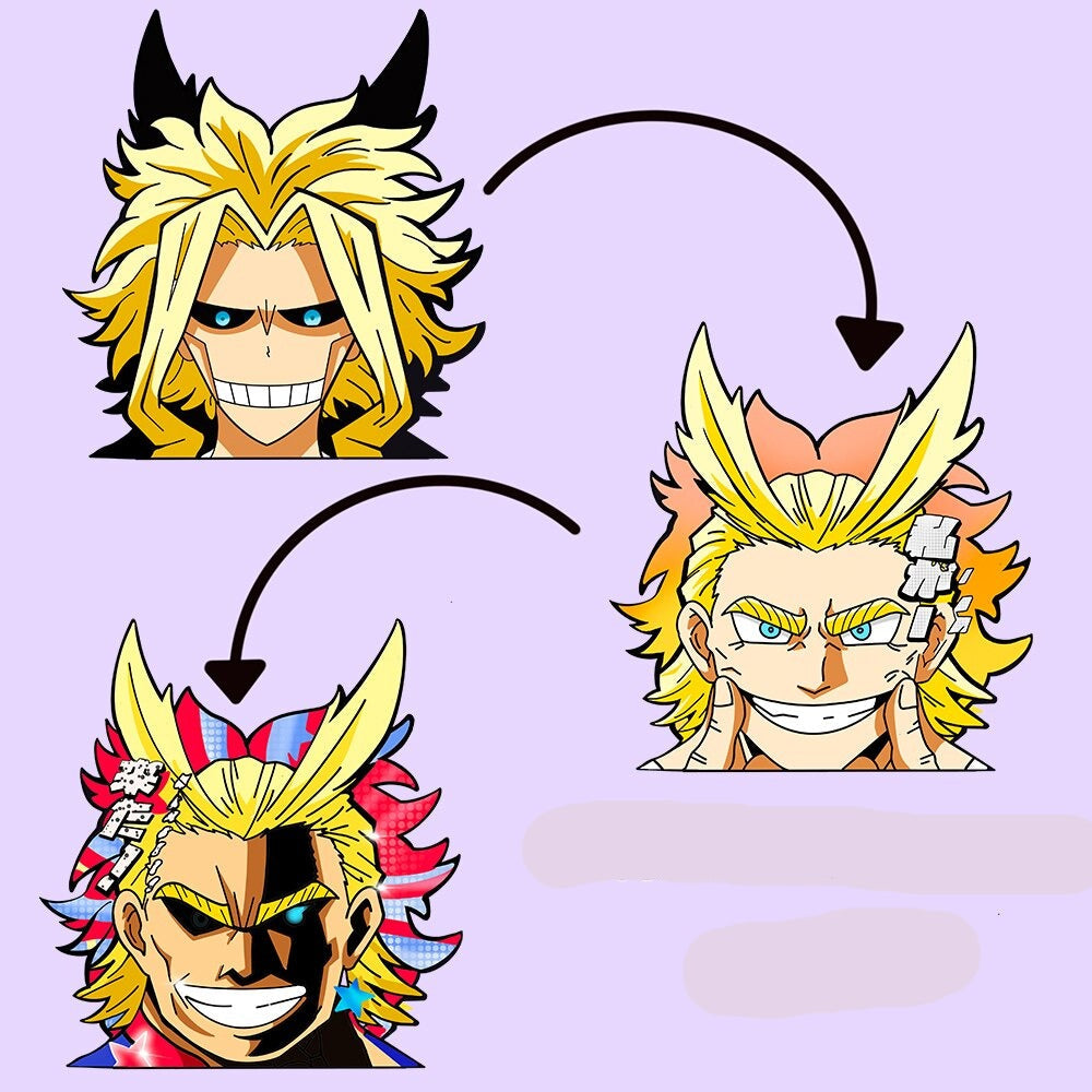 My Hero Academia 'All Might' Vinyl Car 3D Motion Sticker