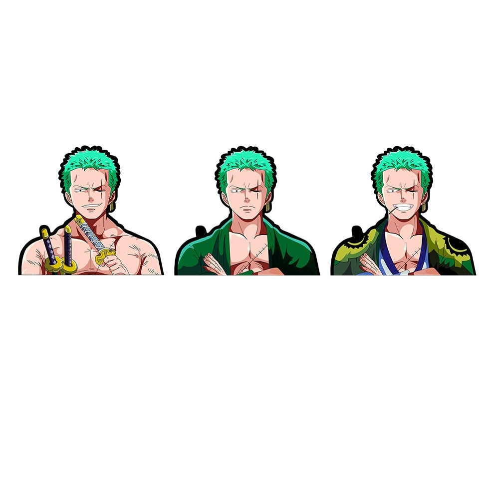 One Piece 'Roronoa Zoro' Vinyl Car 3D Motion Sticker