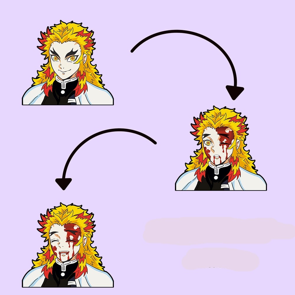 Demon Slayer 'Kyojuro Rengoku | 1.0' Vinyl Car 3D Motion Sticker