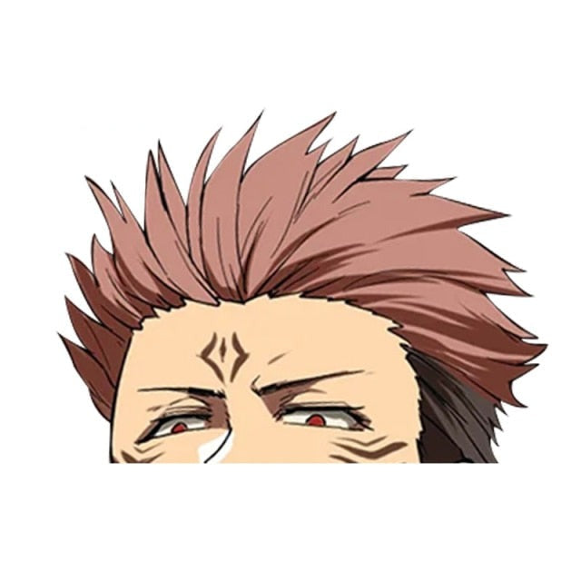 Jujutsu Kaisen 'Yuji Itadori | Serious' Vinyl Car Peeker Sticker