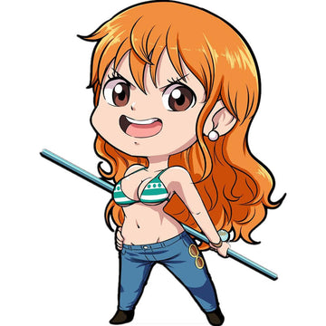 One Piece 'Nami | Fighting Stick' Vinyl Car Sticker
